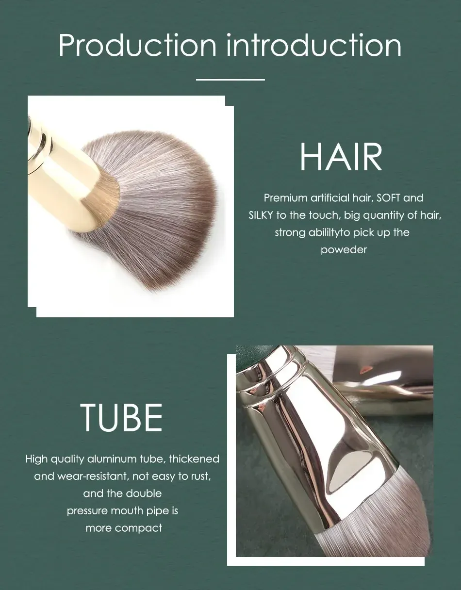 Détail des pinceaux de maquillage