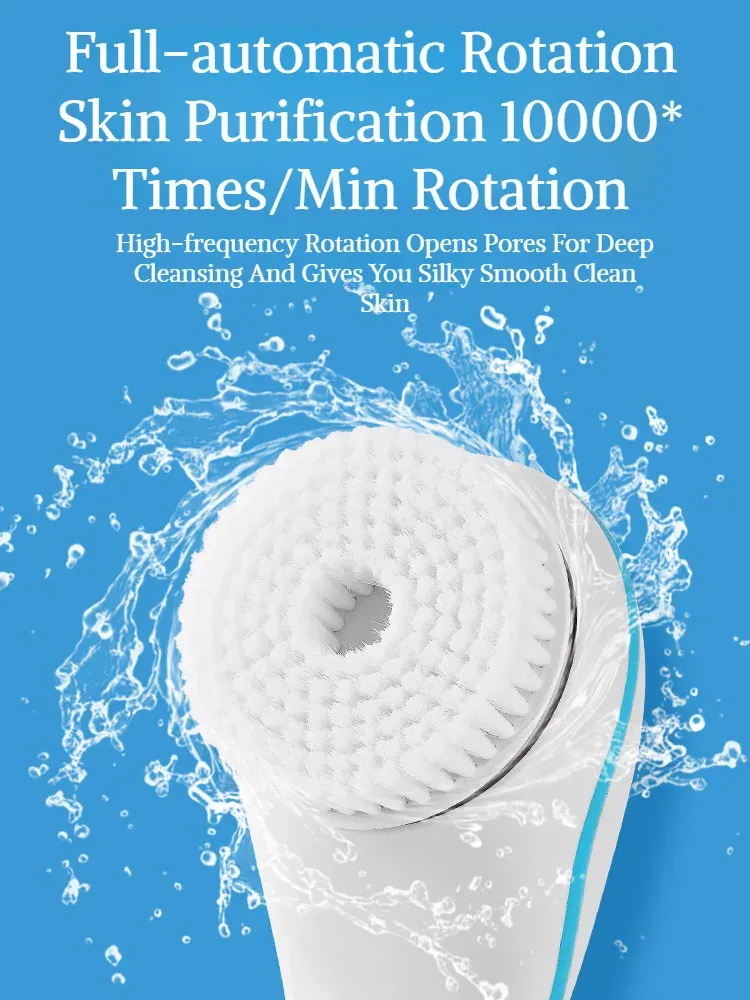 Brosse de bain électrique cinq en un, détails