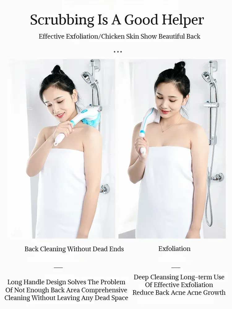 Brosse de bain électrique cinq en un, design
