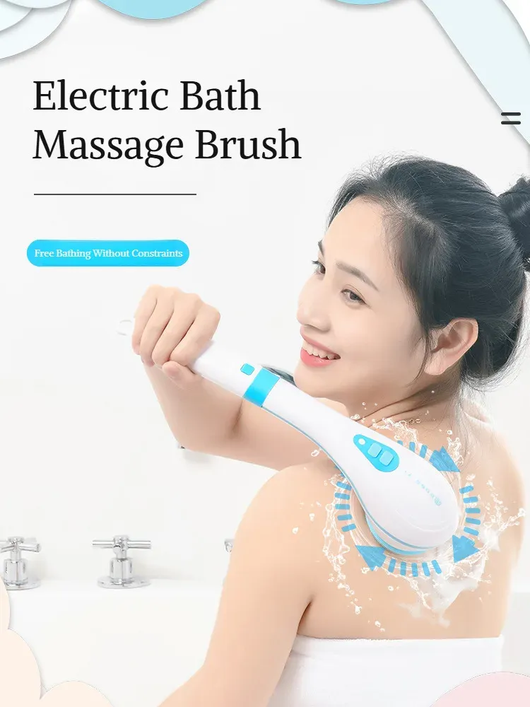 Brosse de bain électrique cinq en un, détail des soies