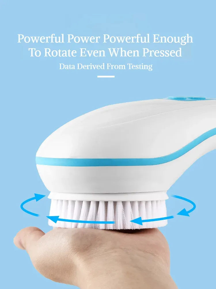 Brosse de bain électrique cinq en un, utilisation au quotidien