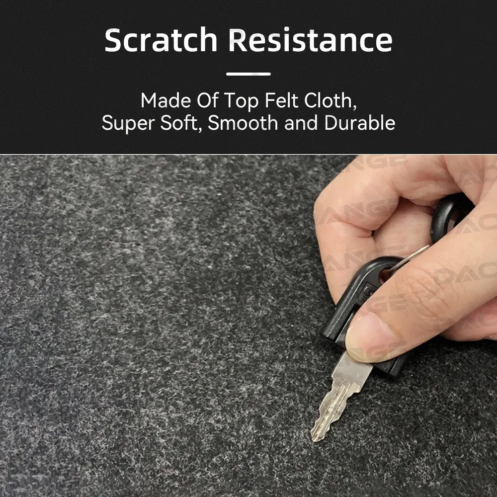 Tapis de souris en feutre de laine multi-tailles, protection de bureau antidérapante pour clavier et ordinateur portable 3
