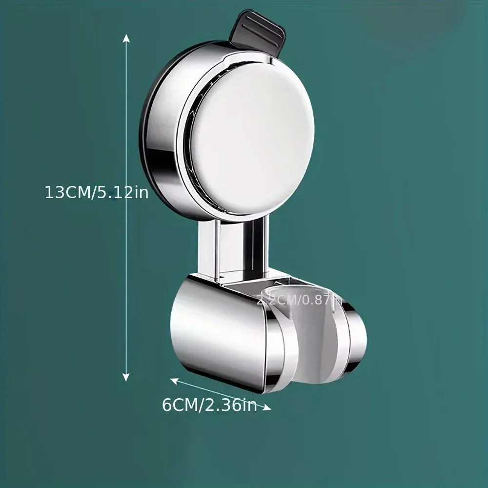 Support de pommeau de douche universel, 1 pièce, réglable, fixation adhésive forte, en ABS, montage mural, base étanche 17