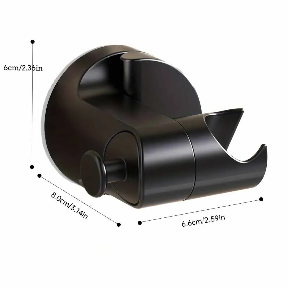 Support de pommeau de douche universel, 1 pièce, réglable, fixation adhésive forte, en ABS, montage mural, base étanche 8