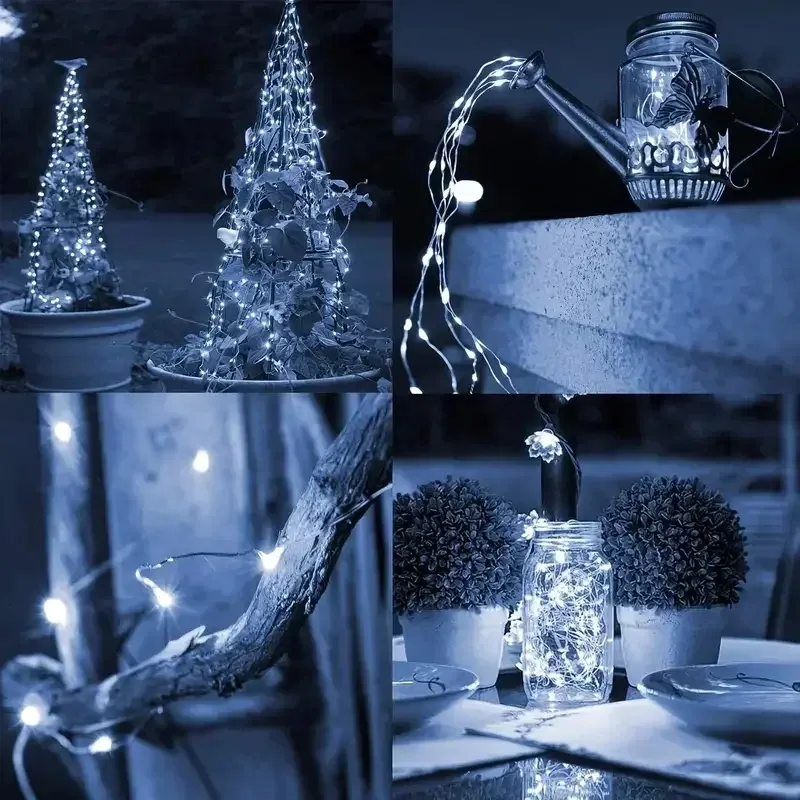 Ambiance nocturne d'un jardin éclairé