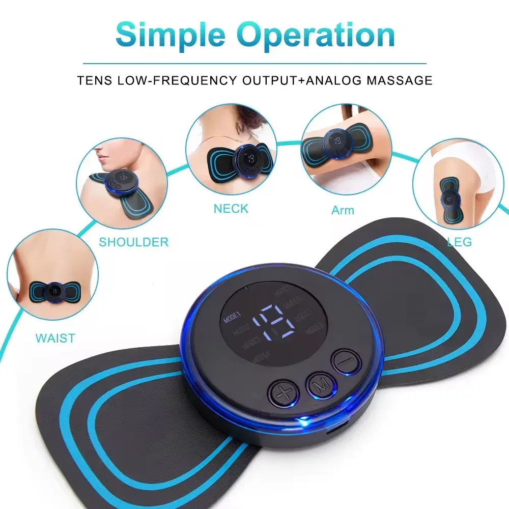 Appareil de massage EMS en situation d'utilisation