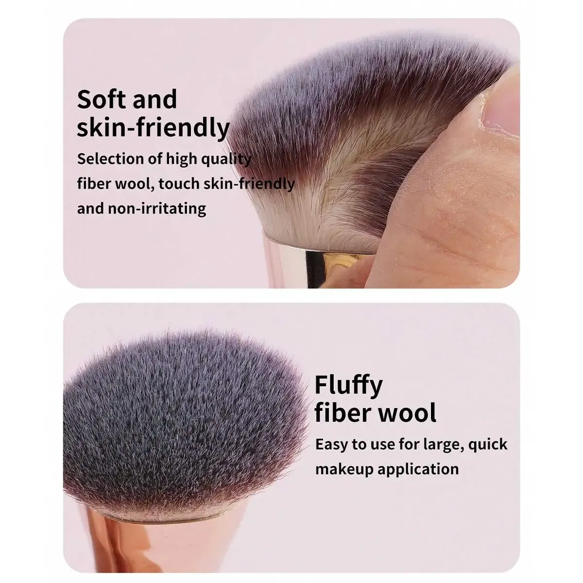 Pinceaux de maquillage en situation