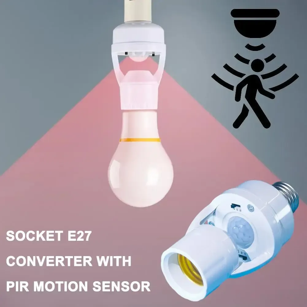 Adaptateur de douille E26 avec détecteur de mouvement et capteur crépusculaire pour sous-sol, garage et local de stockage 2