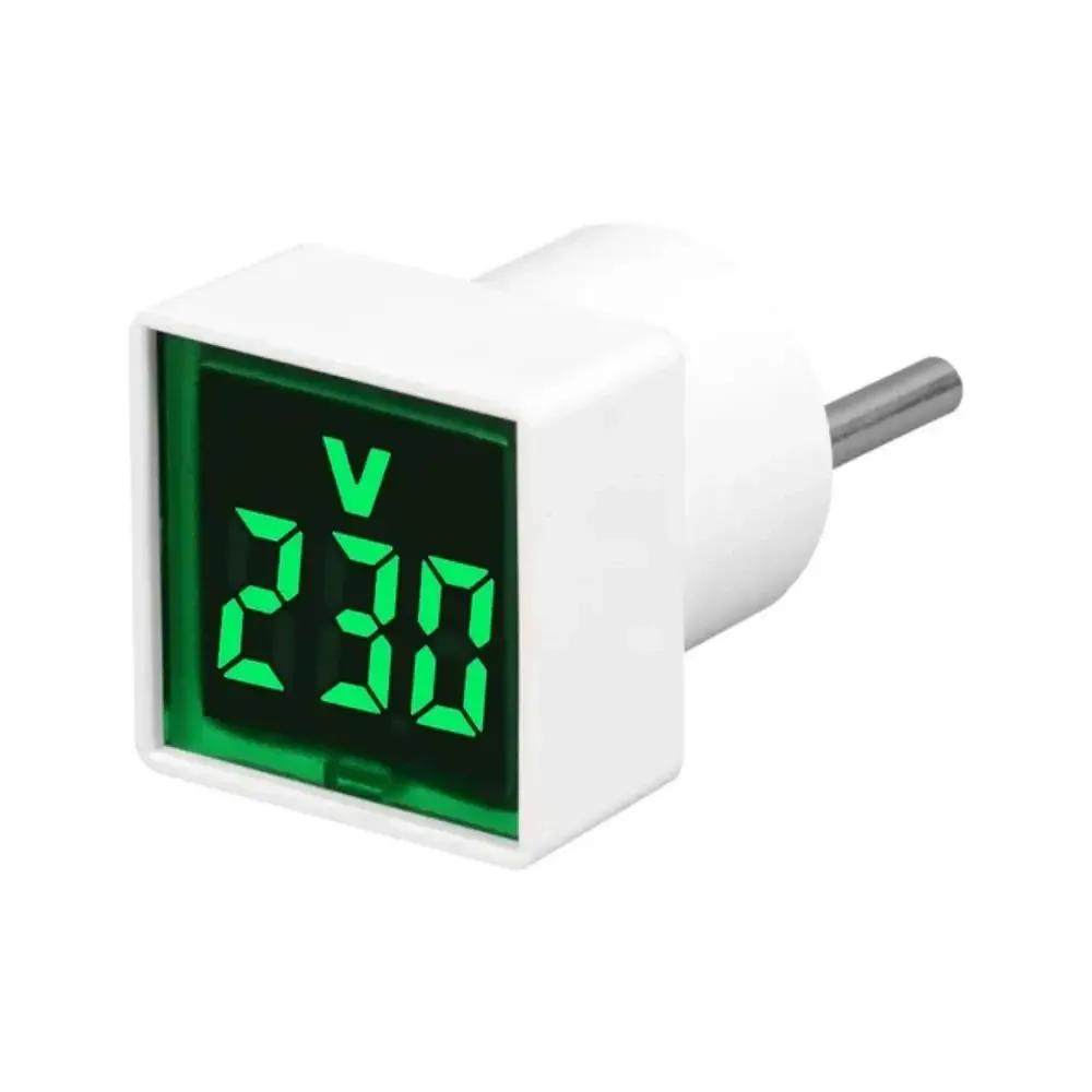 Indicateur de tension AC numérique, voltmètre numérique sans câblage, prise européenne, plage de mesure 50 à 500 V 7