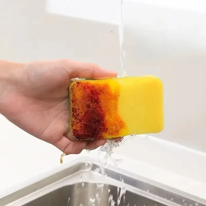 Éponge à vaisselle de cuisine, lot de 10/5/1 pièces, douce et absorbante, pour nettoyer les casseroles, tampon à récurer contre la rouille, kit de brosses de nettoyage ménager 6