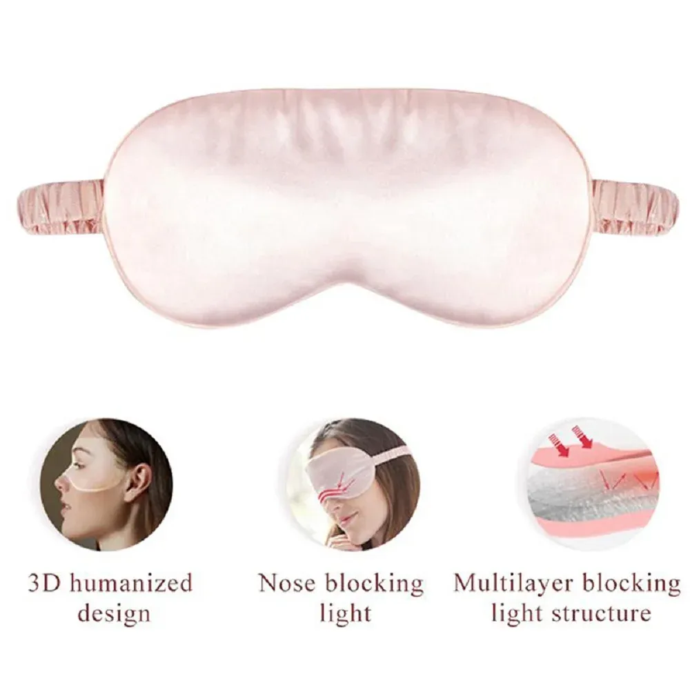 Détail de la soie du masque de sommeil