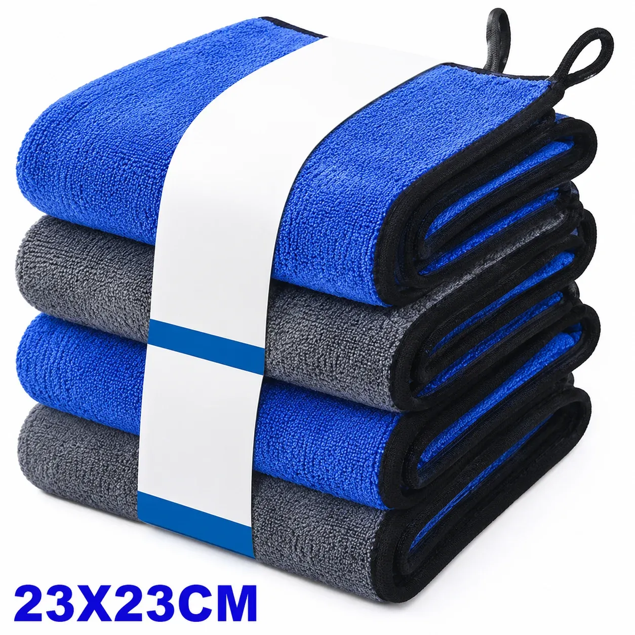 Lot de 1 à 4 chiffons de nettoyage en microfibre pour voiture, doux, séchage rapide, pour vitres et miroirs, chiffons de nettoyage double couche pour la maison, 500 GSM 30