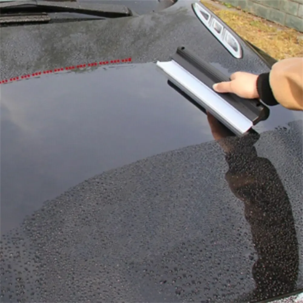 Raclette pratique en silicone souple anti-rayures, raclette à eau pour voiture, grattoir pour vitres, grattoir pour film, accessoires auto 4