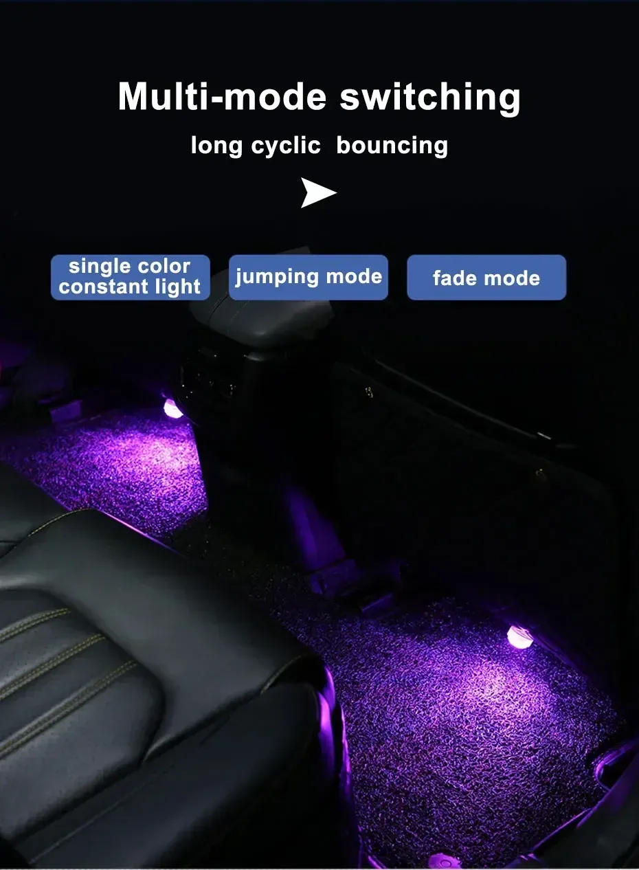 Détail de l'éclairage LED pour habitacle
