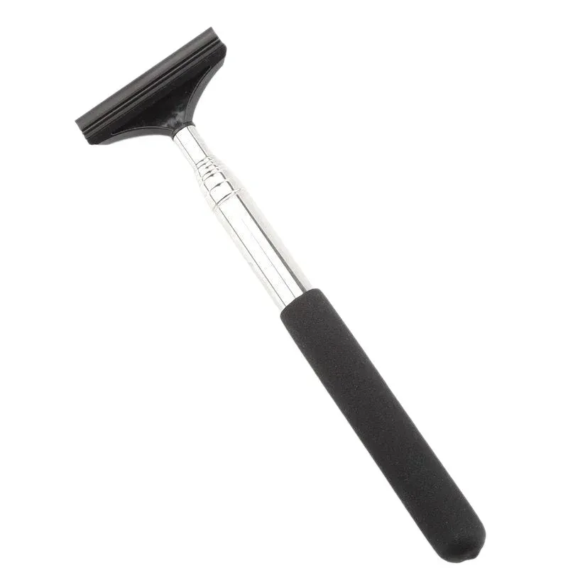 Outil de nettoyage de pare-brise avec grattoir anti-buée et brosse télescopique pour vitres de voiture 7