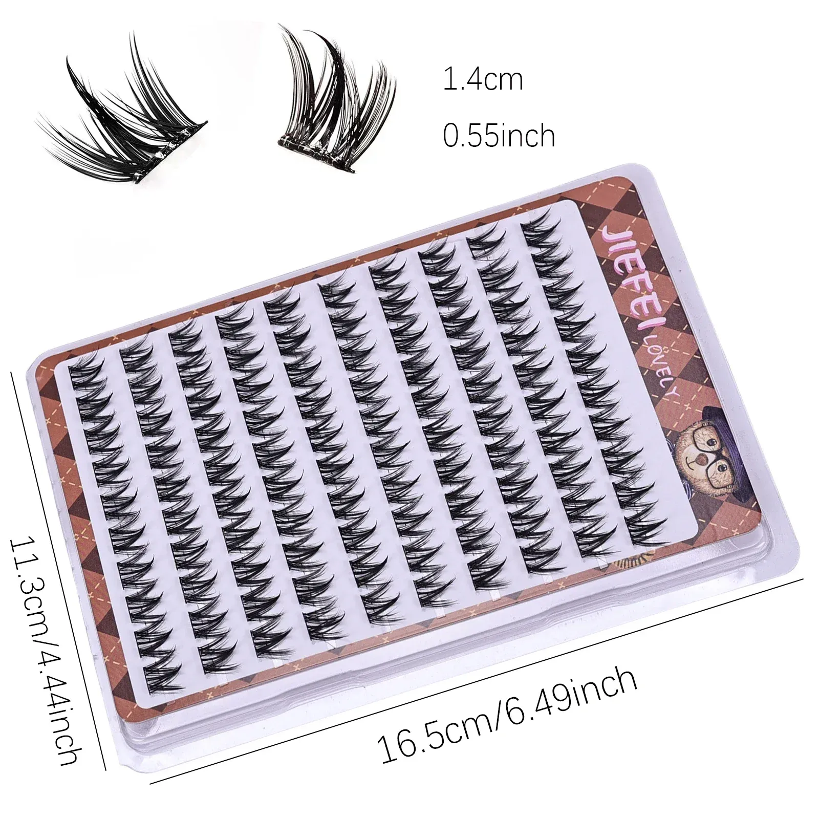 Faux cils auto-adhésifs épais et naturels, sans colle, en forme de W, pour yeux manga volumineux 4