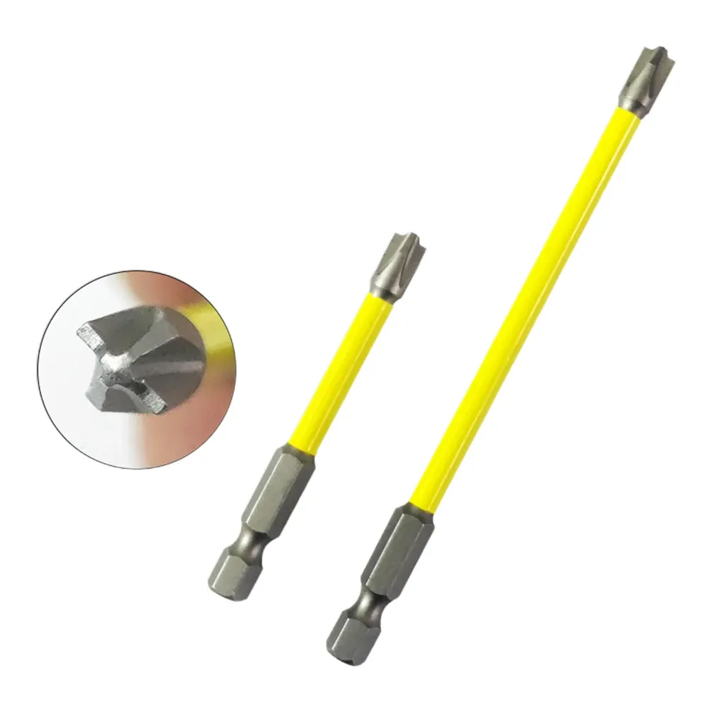 Tournevis magnétique cruciforme et plat pour électricien, 65 mm et 110 mm, embout FPH2 pour interrupteurs et prises 3