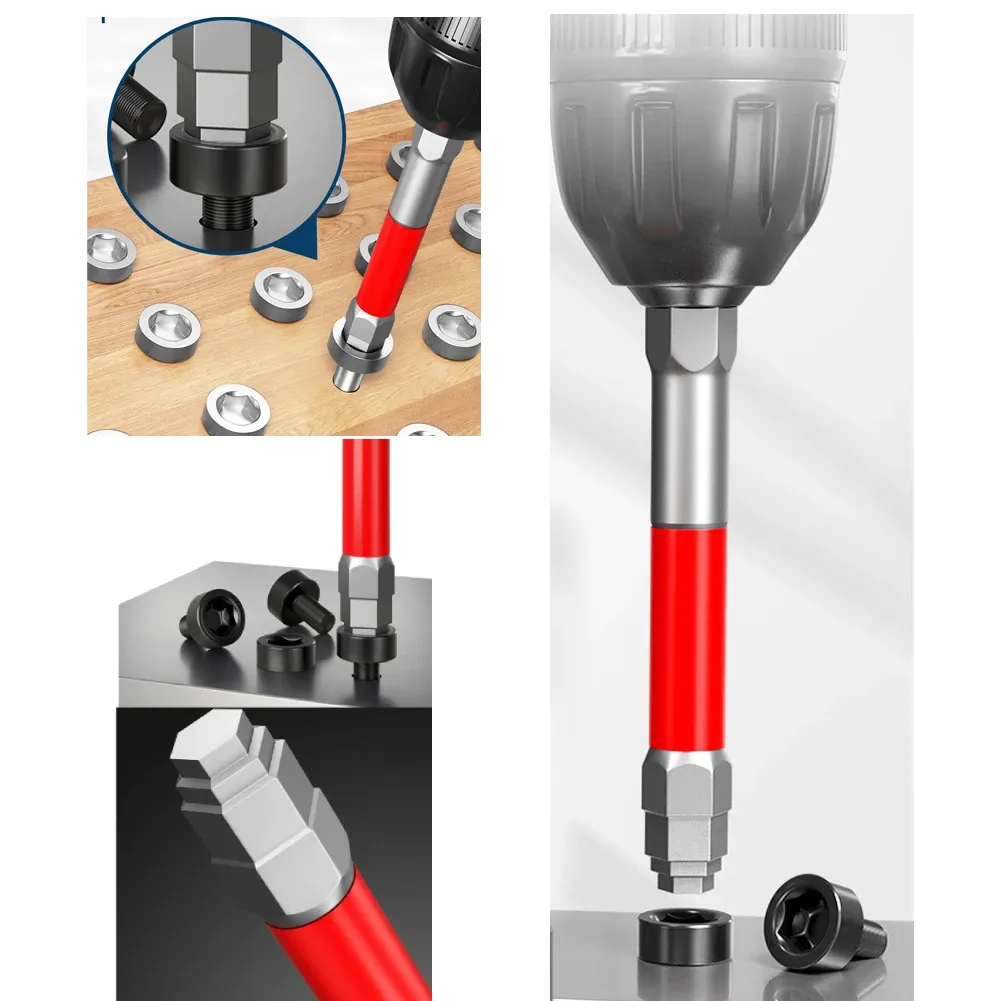 Jeu de tournevis magnétiques puissants, longueur 65/100 mm, embout hexagonal 6,35 mm, embouts électriques de 1,5 à 6 mm, lot de 1 ou 3 pièces 3
