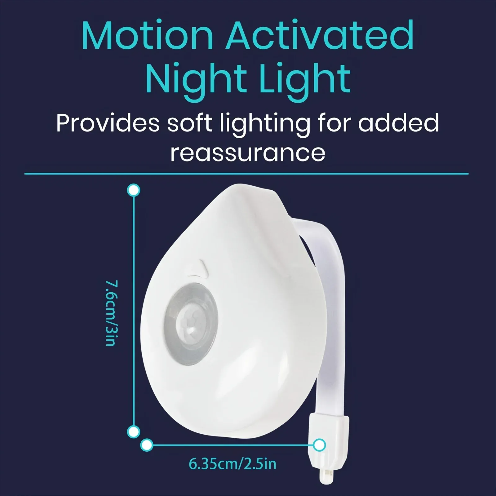 Veilleuse LED à capteur de mouvement pour toilettes