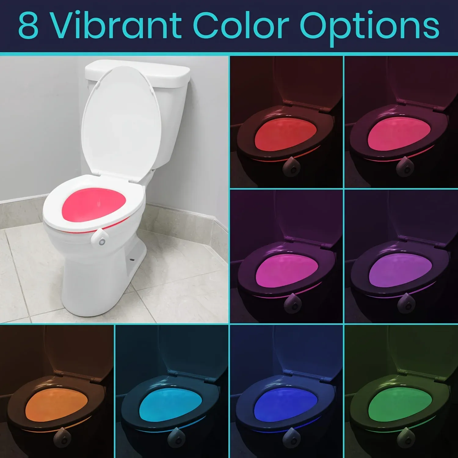 Veilleuse LED à capteur de mouvement pour toilettes