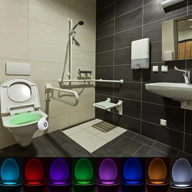 Veilleuse LED à capteur de mouvement pour toilettes