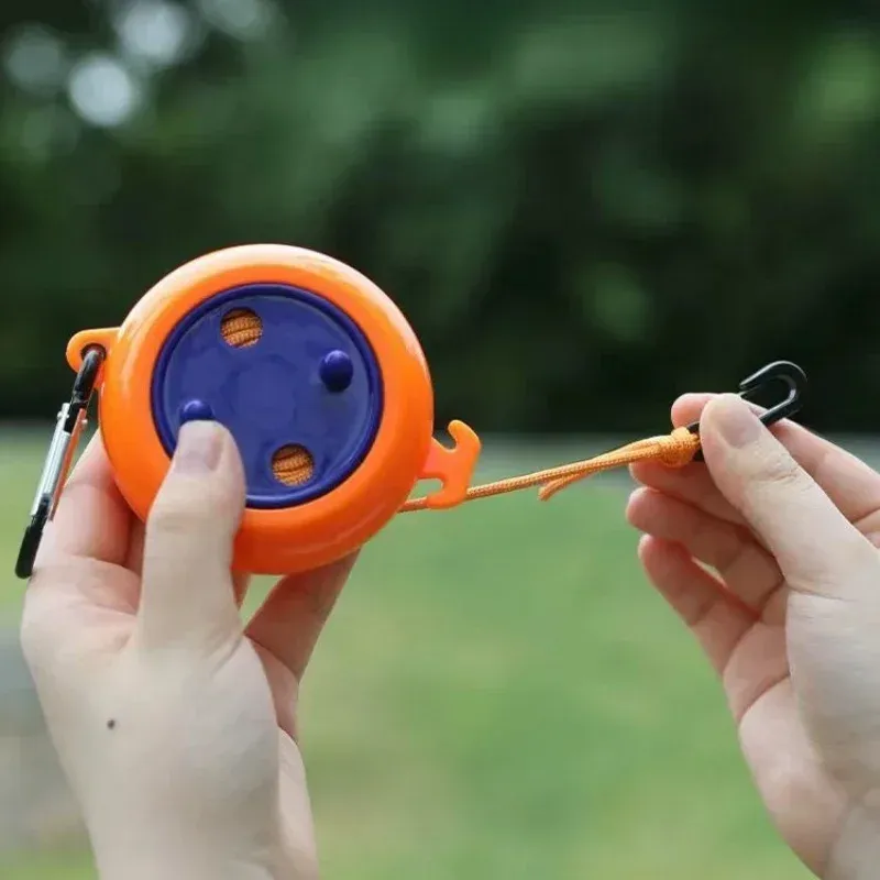 Corde à linge rétractable de 10 m, support de séchage portable pour voyage et plein air, corde coupe-vent pour camping, maison et cintre 4