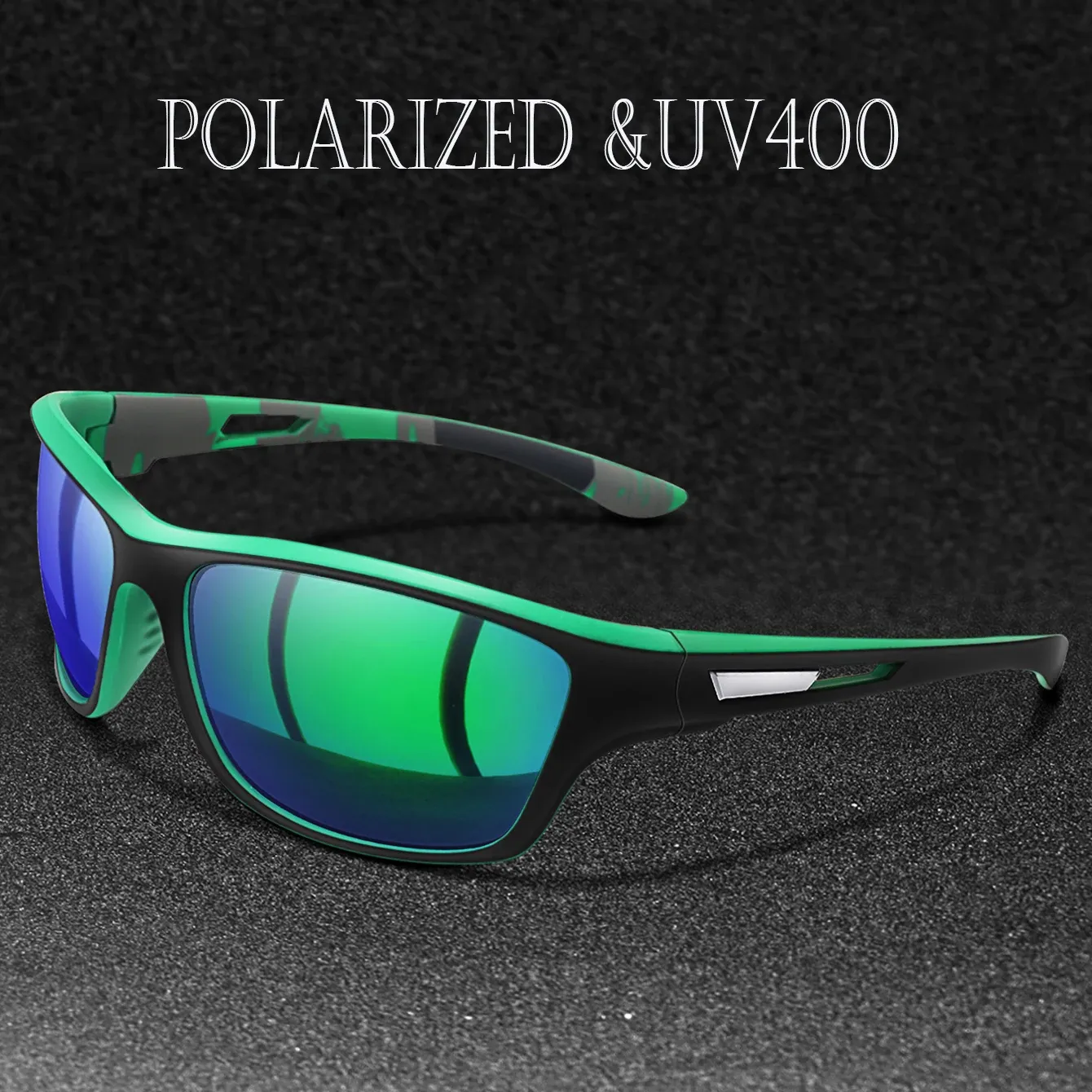 Lunettes de soleil polarisées unisexes pour la pêche, le cyclisme, la conduite et la randonnée, protection UV400, verres TAC anti-éblouissement, 1 pièce 3