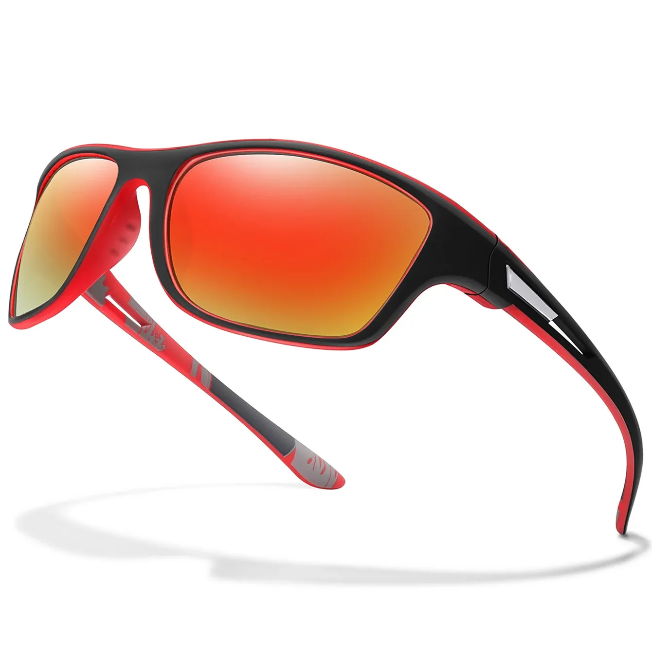 Lunettes de soleil polarisées unisexes pour la pêche, le cyclisme, la conduite et la randonnée, protection UV400, verres TAC anti-éblouissement, 1 pièce 5