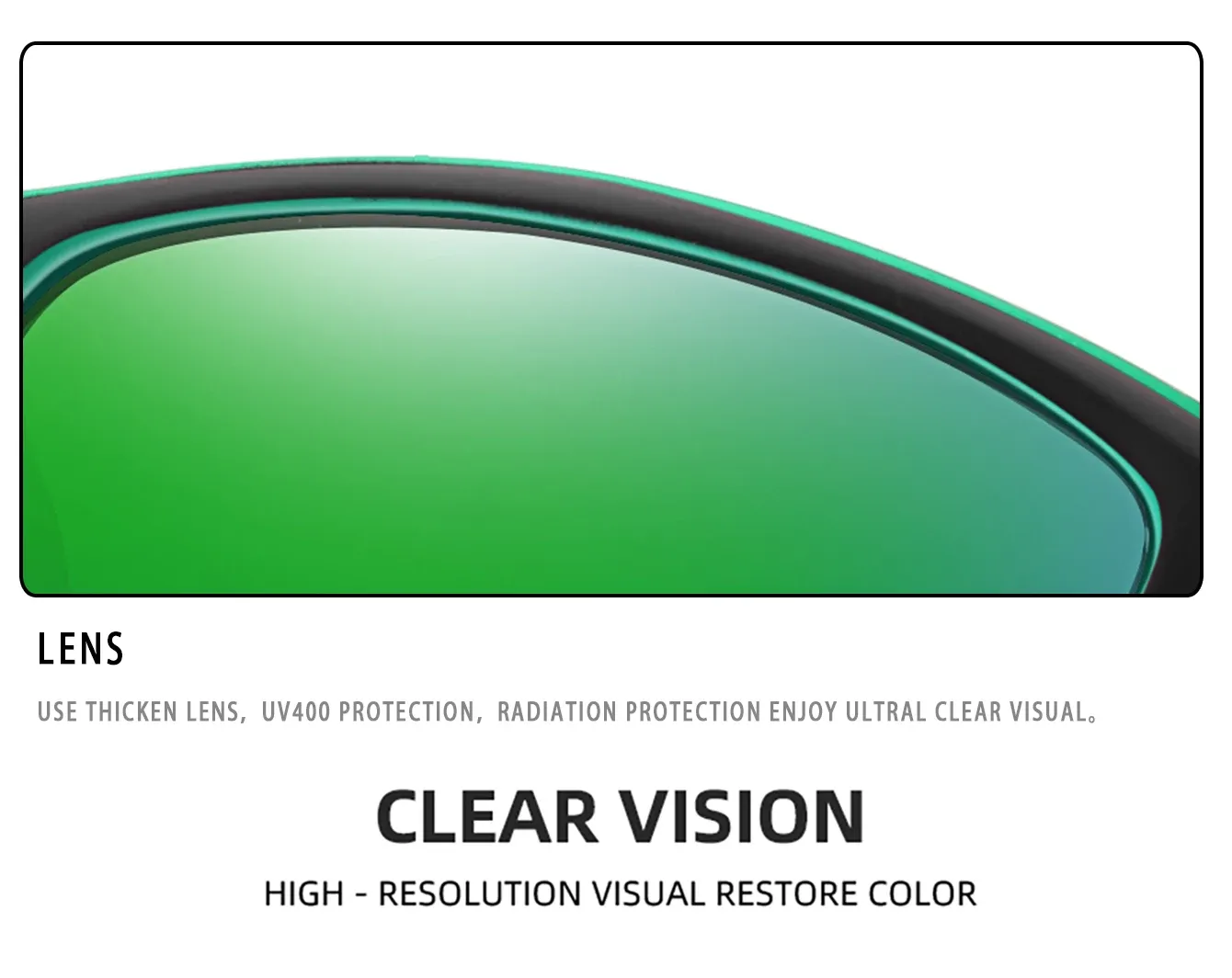Lunettes polarisées portées en activité