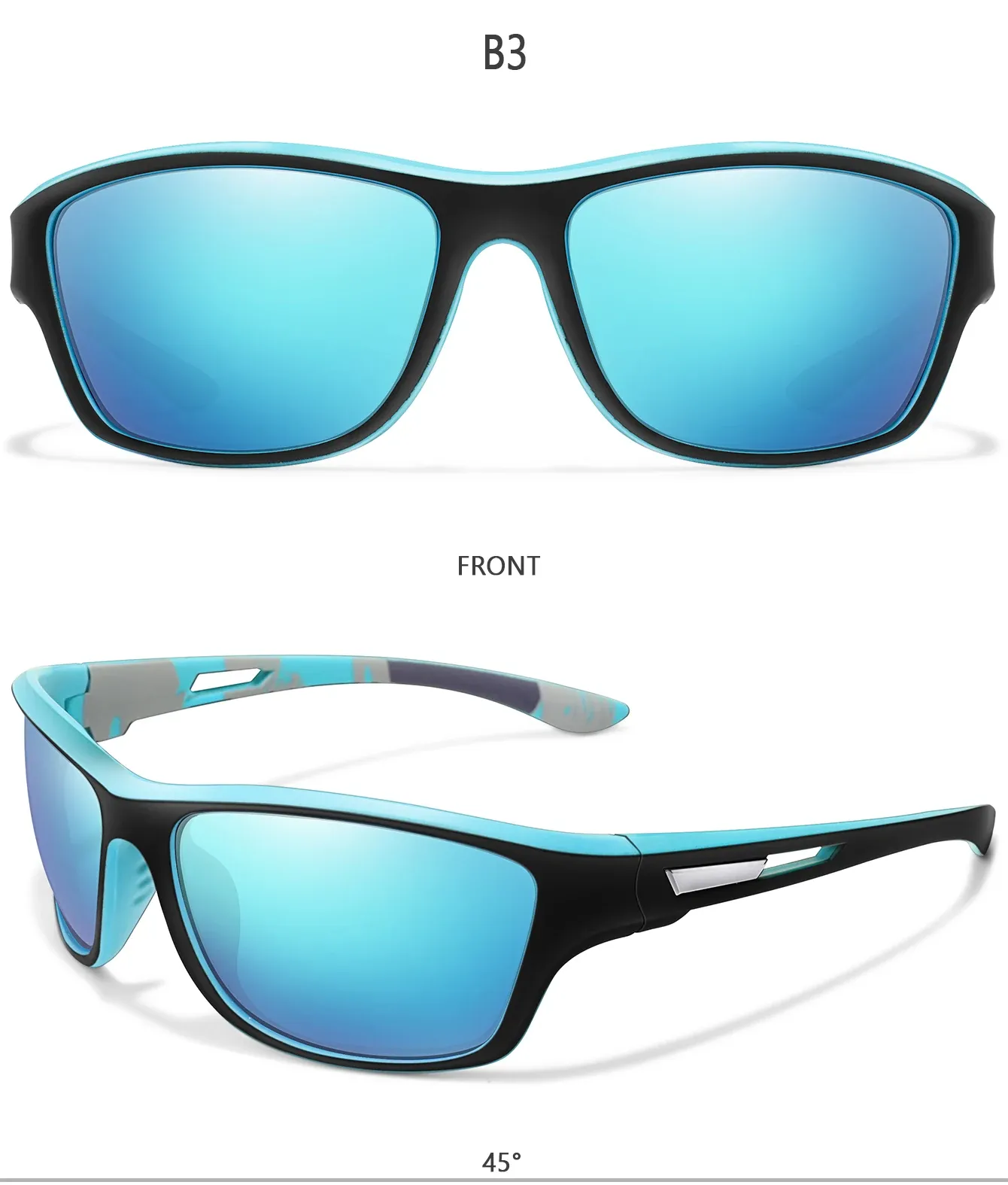Lunettes de soleil vues de profil