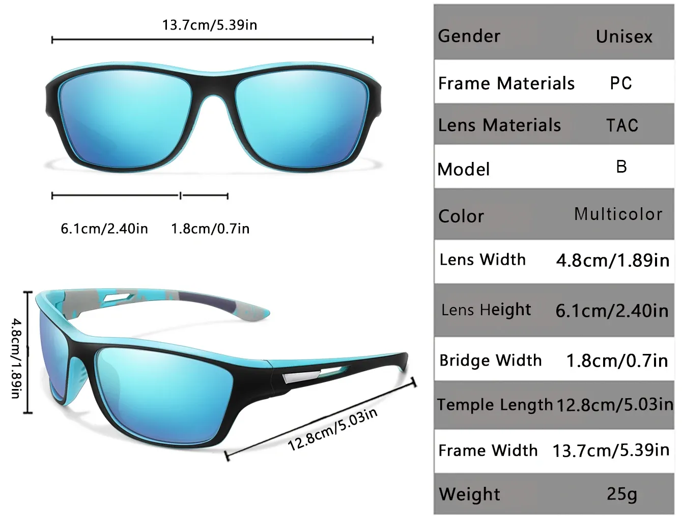 Lunettes portées lors d'une activité en plein air