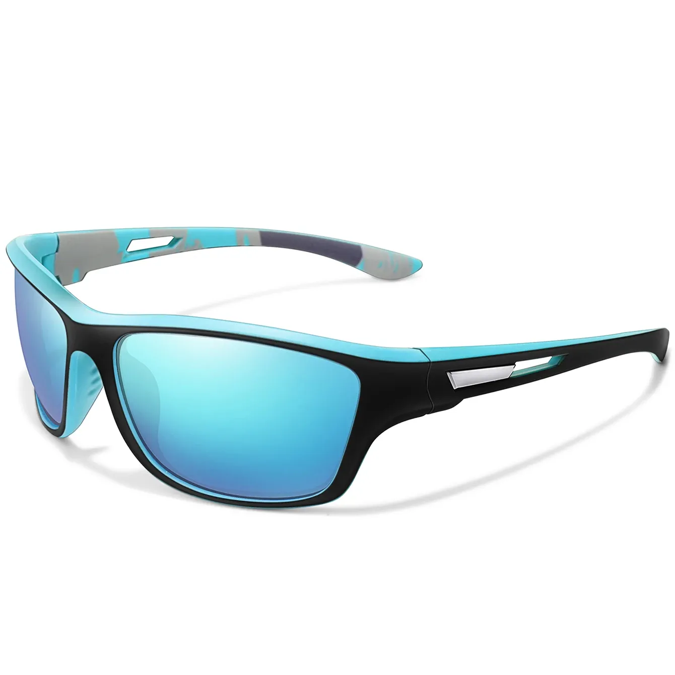Lunettes de soleil polarisées unisexes pour la pêche, le cyclisme, la conduite et la randonnée, protection UV400, verres TAC anti-éblouissement, 1 pièce 18