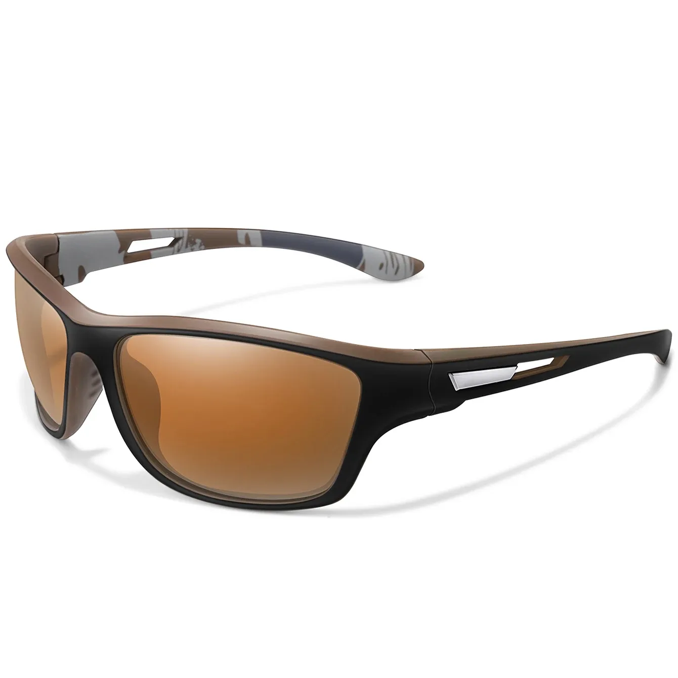 Lunettes de soleil polarisées unisexes pour la pêche, le cyclisme, la conduite et la randonnée, protection UV400, verres TAC anti-éblouissement, 1 pièce 7