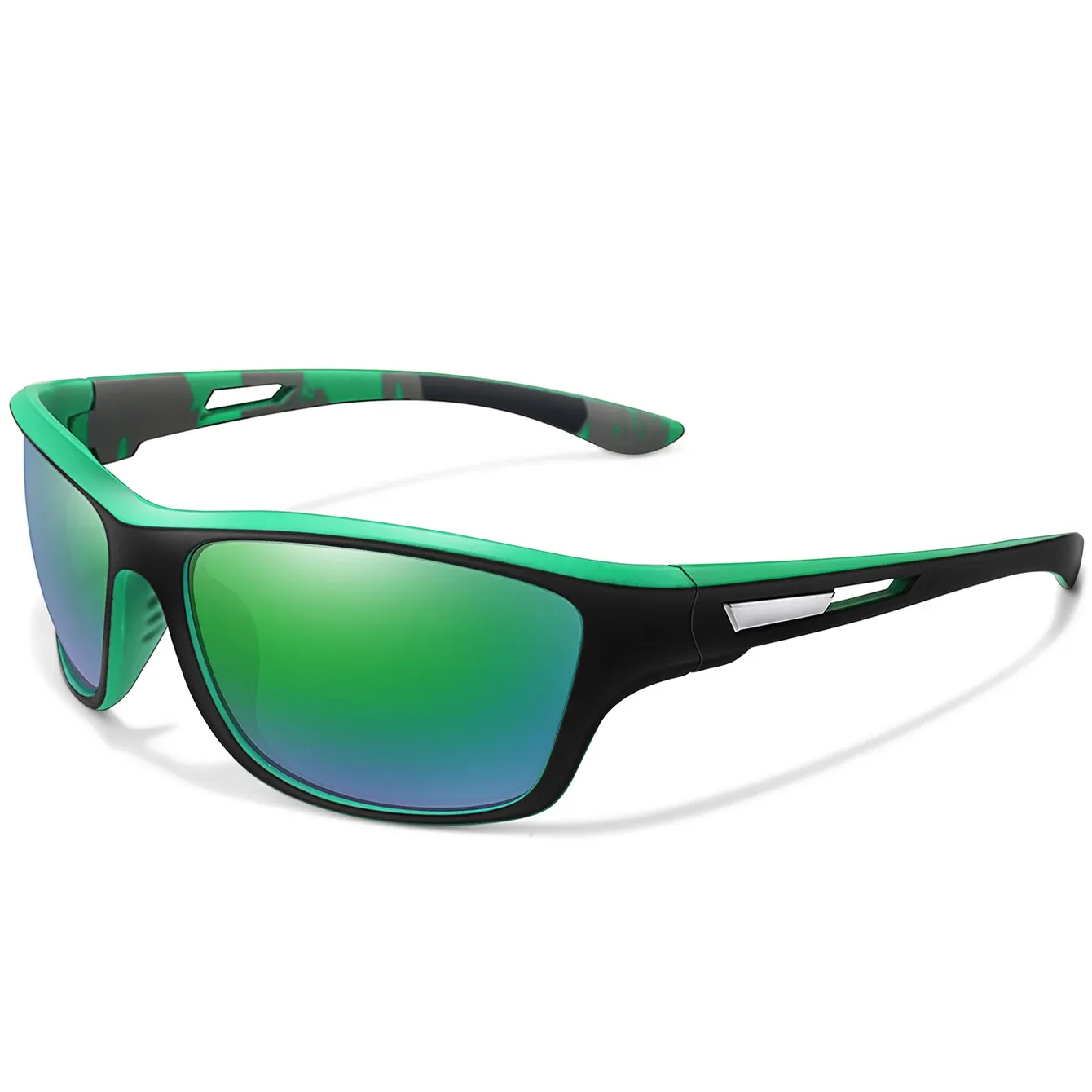 Lunettes de soleil polarisées unisexes pour la pêche, le cyclisme, la conduite et la randonnée, protection UV400, verres TAC anti-éblouissement, 1 pièce 10