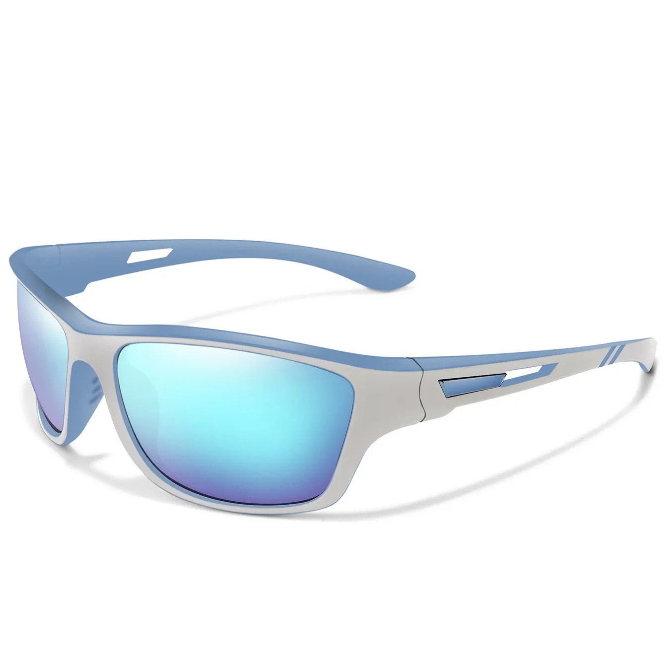 Lunettes de soleil polarisées unisexes pour la pêche, le cyclisme, la conduite et la randonnée, protection UV400, verres TAC anti-éblouissement, 1 pièce 16