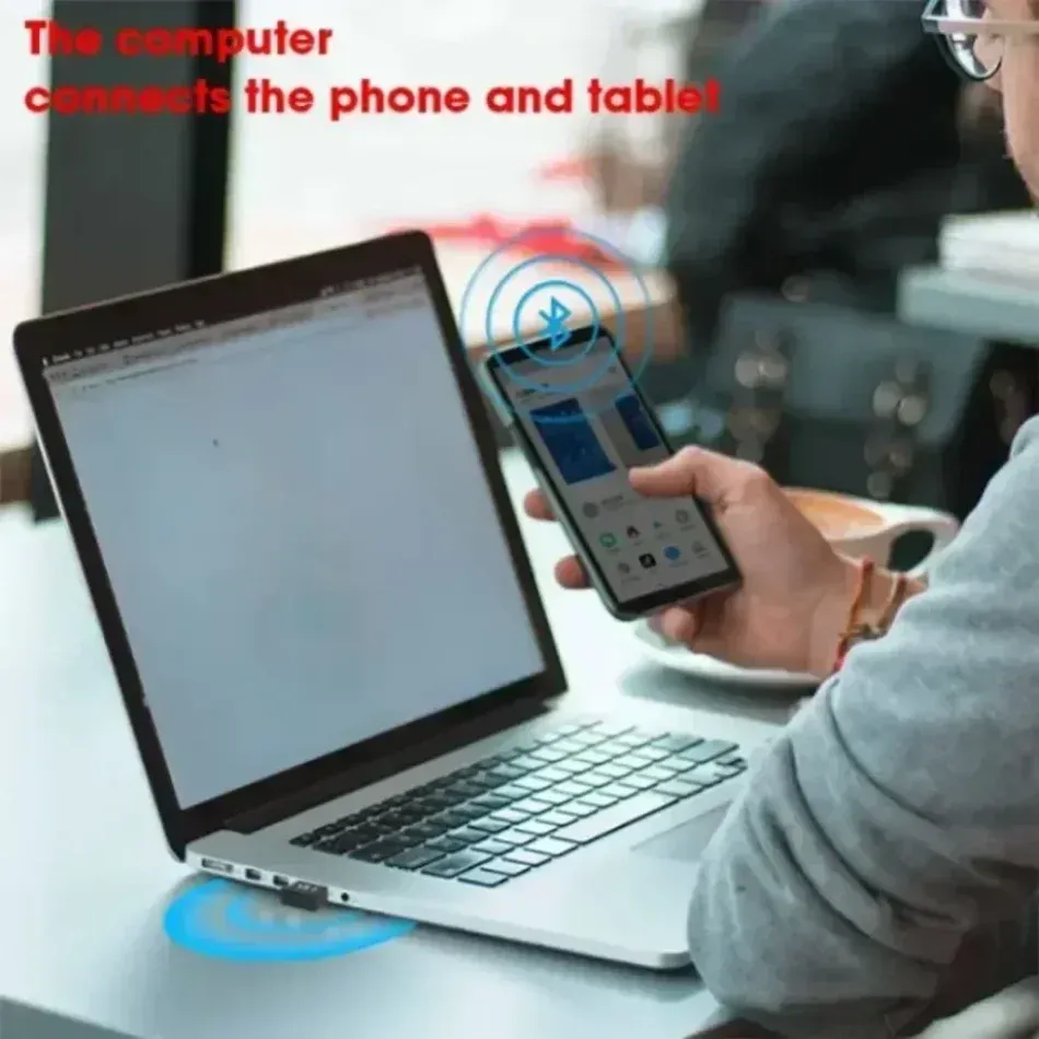 Le title is already in French but contains a mix of English and French and keyword stuffing. Clean professional French version:

Adaptateur USB Bluetooth 5.3 émetteur-récepteur audio sans fil pour ordinateur portable 5