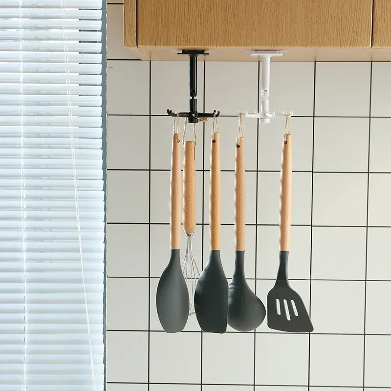 Organisateur mural pour cuisine et salle de bain avec support pour couvercles et accessoires de cuisson, égouttoir à vaisselle pour placard ou étagère 5