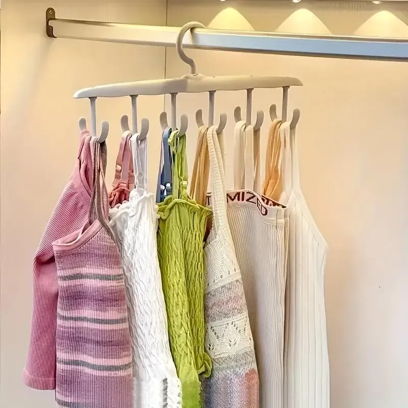 Organisateur rotatif à 12 crochets pour cravates, ceintures, sous-vêtements et jupes – Rangement compact et portable pour la maison et le dortoir 8