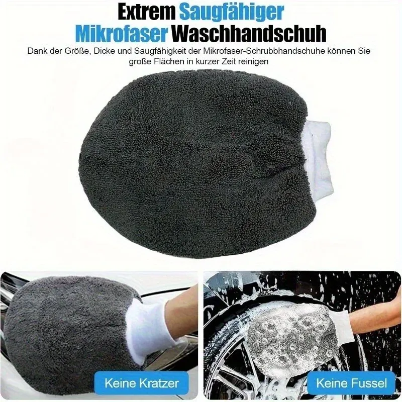 Kit de nettoyage pour voiture 11 pièces comprenant une brosse à pneus et des gants en microfibre 4