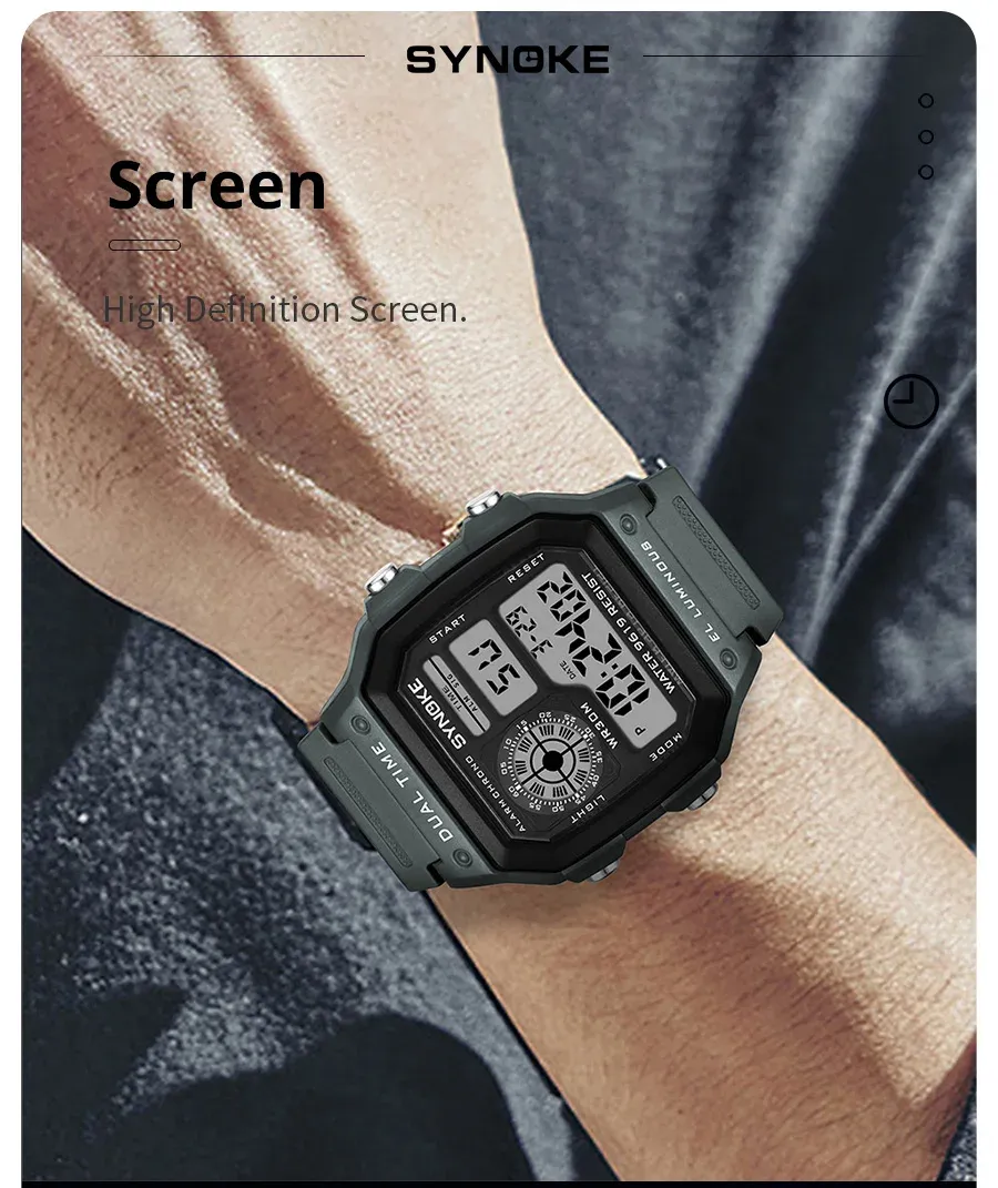 Affichage lumineux de la montre SYNOKE
