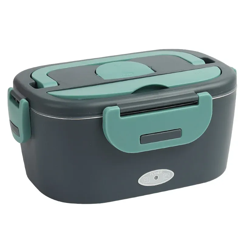 Boîte-repas isotherme chauffante électrique avec récipient amovible en acier inoxydable – Chauffe-plat portable pour voiture, bureau et école 6