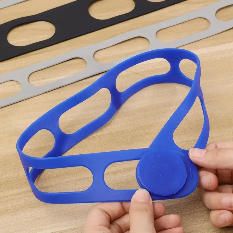 Sangles élastiques en silicone réutilisables de 54 cm pour couvercles de casseroles et boîtes à lunch 3