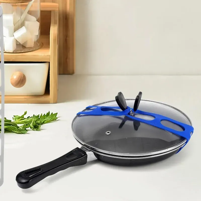 Sangles élastiques en silicone réutilisables de 54 cm pour couvercles de casseroles et boîtes à lunch 4