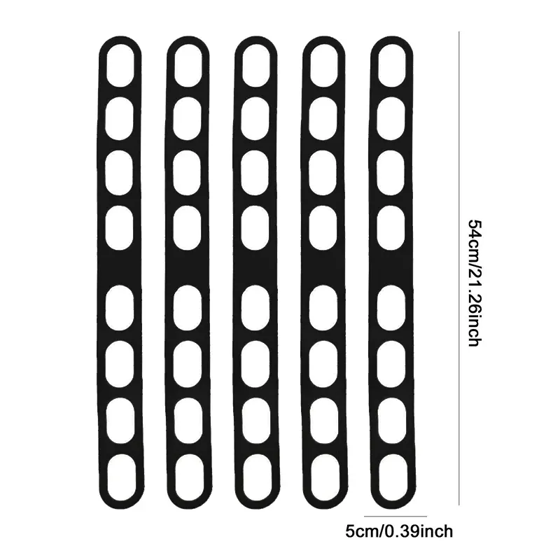 Sangles élastiques en silicone réutilisables de 54 cm pour couvercles de casseroles et boîtes à lunch 11