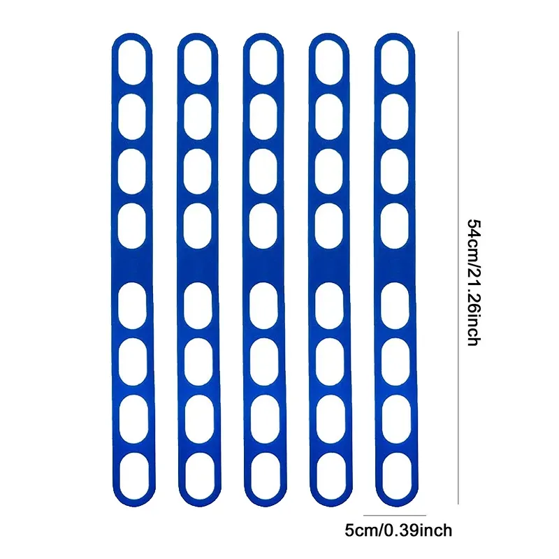 Sangles élastiques en silicone réutilisables de 54 cm pour couvercles de casseroles et boîtes à lunch 10