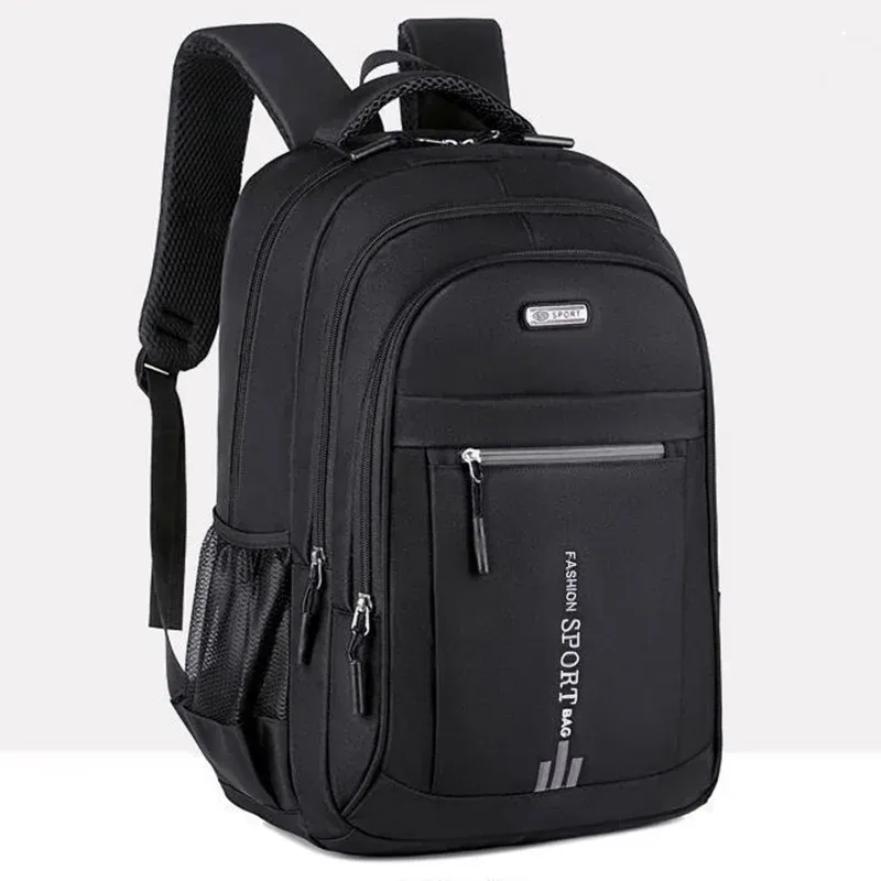 Sac à dos unisexe grande capacité pour ordinateur portable, sac de voyage d'affaires à compartiments multiples et bretelles réglables 7