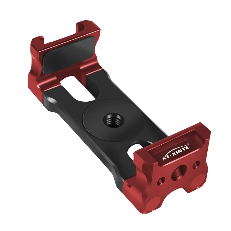 Support de téléphone à pince en U extensible, largeur de serrage 62-87 mm, support pour sabot froid 1/4" ARRI pour iPhone, cage de caméra, support de téléphone, support de trépied