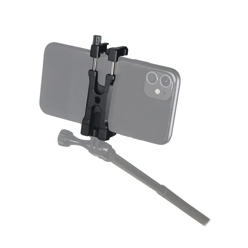 Support de téléphone à pince en U extensible, largeur de serrage 62-87 mm, support pour sabot froid 1/4" ARRI pour iPhone, cage de caméra, support de téléphone, support de trépied 6