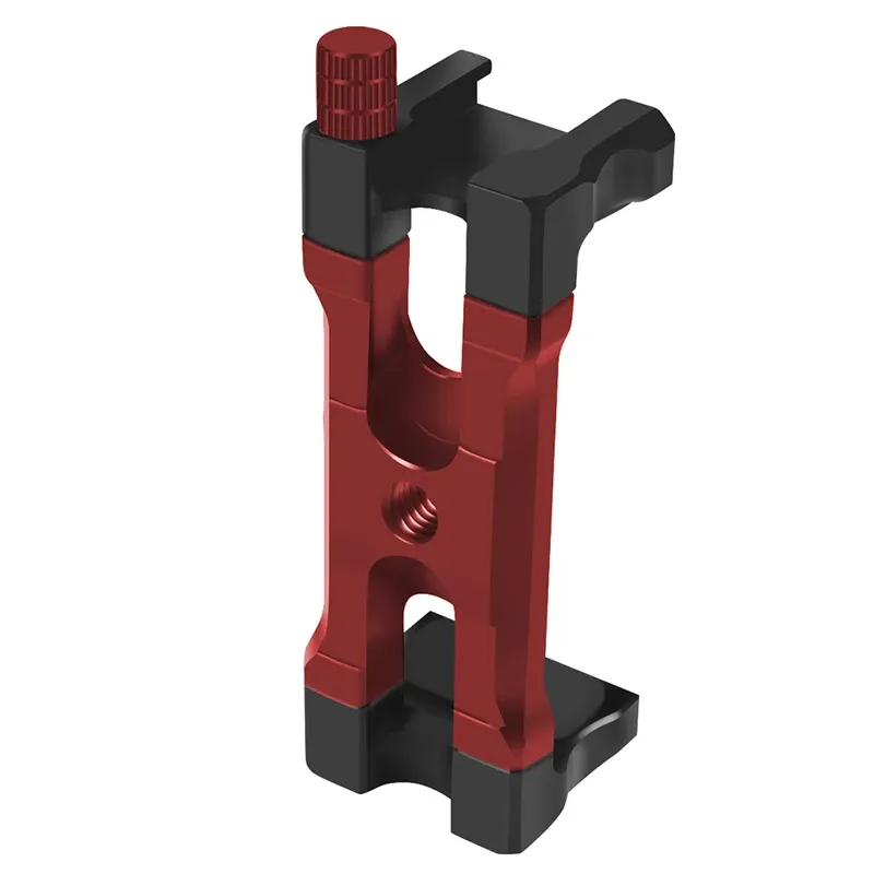 Support de téléphone à pince en U extensible, largeur de serrage 62-87 mm, support pour sabot froid 1/4" ARRI pour iPhone, cage de caméra, support de téléphone, support de trépied 7