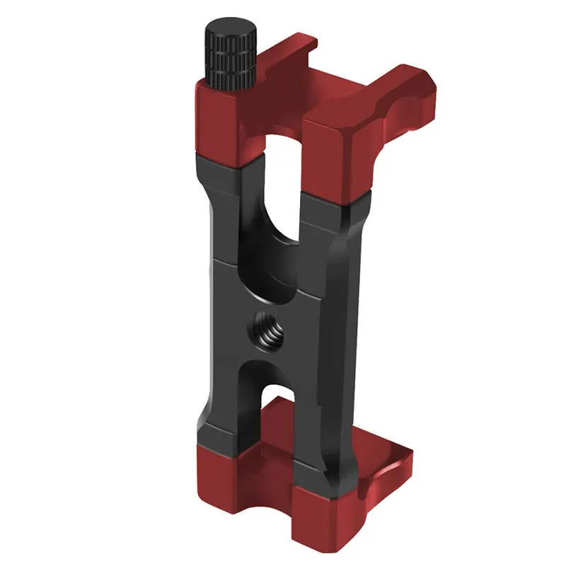 Support de téléphone à pince en U extensible, largeur de serrage 62-87 mm, support pour sabot froid 1/4" ARRI pour iPhone, cage de caméra, support de téléphone, support de trépied 10